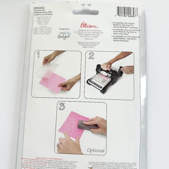 Sizzix Embossing Folders Summer Set - Picture 3 of 4